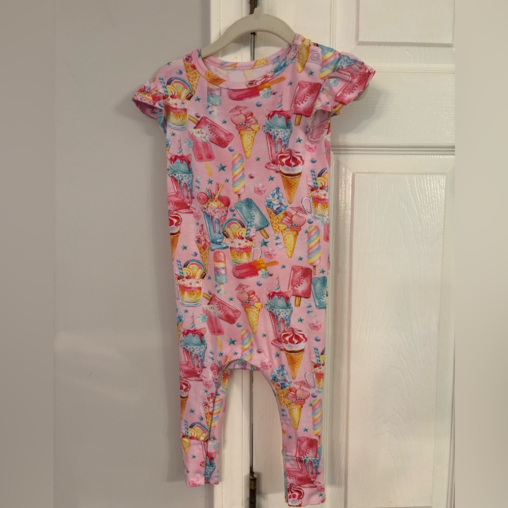Posh Peanut Ice Cream Print One Piece